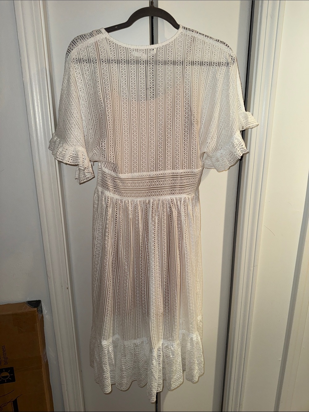 Endless Rose White Lace V-Neck Tiered Dress - Picture 6 of 6